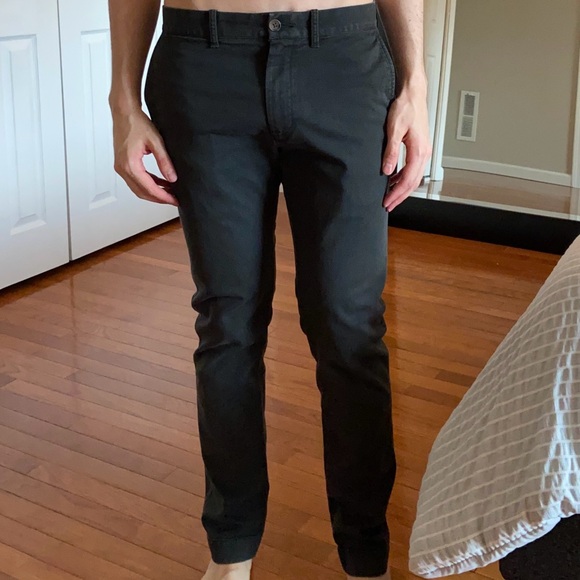 J. Crew Black Khaki Chino Pants (30W x 32L) - Picture 2 of 6
